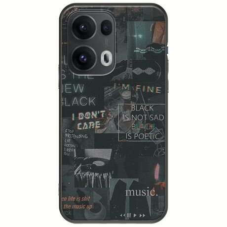 Aesthetic Black Oppo Reno 13 Pro 5G Black TPU (Μαύρη Σιλικόνη)