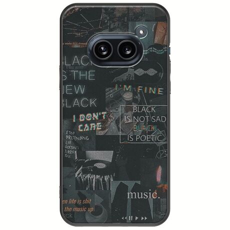 Aesthetic Black Nothing Phone (2a) 5G Black TPU (Μαύρη Σιλικόνη)