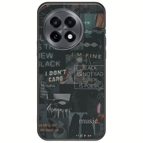 Aesthetic Black OnePlus 13R 5G Black TPU (Μαύρη Σιλικόνη)