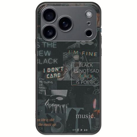 Aesthetic Black iPhone 17 Pro Black TPU (Μαύρη Σιλικόνη)