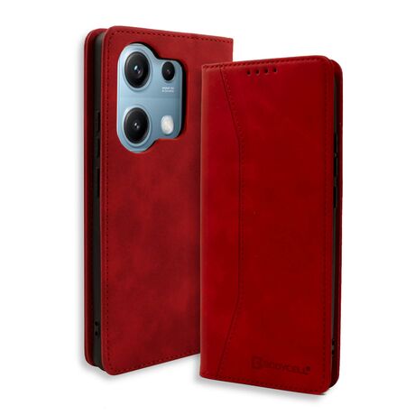 Θήκη Bodycell PU Leather Book Xiaomi Redmi Note 14s Κόκκινη