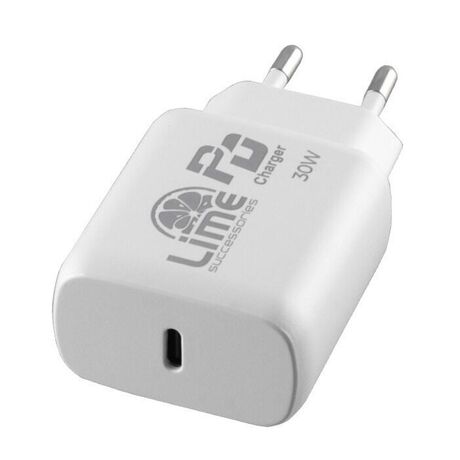 Lime PD 3.0 wall charger 30W white design