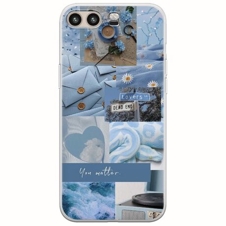 Aesthetic Blue Huawei P10 Plus Flexible TPU (Διάφανη Σιλικόνη)