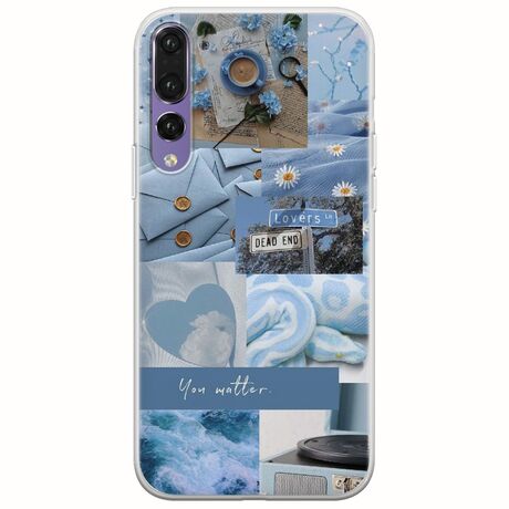 Aesthetic Blue Huawei P20 Pro Flexible TPU (Διάφανη Σιλικόνη)