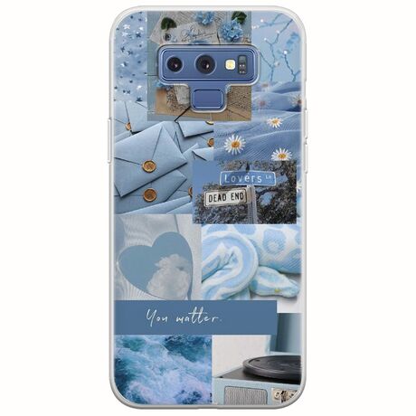 Aesthetic Blue Samsung Galaxy Note 9 Flexible TPU (Διάφανη Σιλικόνη)