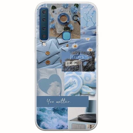 Aesthetic Blue Samsung Galaxy A9 2018 Flexible TPU (Διάφανη Σιλικόνη)