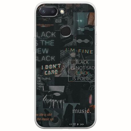 Aesthetic Black Xiaomi Redmi 6 Flexible TPU (Διάφανη Σιλικόνη)