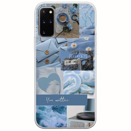 Aesthetic Blue Samsung Galaxy S20 Plus Flexible TPU (Διάφανη Σιλικόνη)