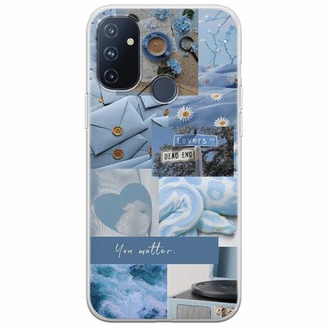 Aesthetic Blue OnePlus N100 Flexible TPU (Διάφανη Σιλικόνη)