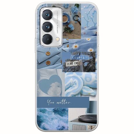 Aesthetic Blue Realme GT Master Edition Flexible TPU (Διάφανη Σιλικόνη)