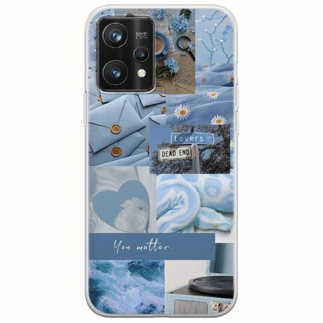 Aesthetic Blue Realme 9 Pro Plus Flexible TPU (Διάφανη Σιλικόνη)
