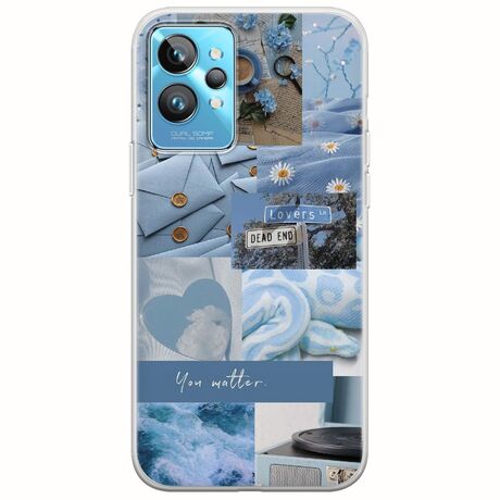 Aesthetic Blue Realme GT2 Pro Flexible TPU (Διάφανη Σιλικόνη)