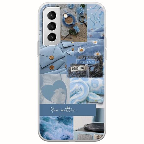 Aesthetic Blue Samsung Galaxy S22 Plus Flexible TPU (Διάφανη Σιλικόνη)
