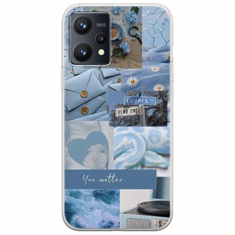 Aesthetic Blue Realme 9 4G Flexible TPU (Διάφανη Σιλικόνη)
