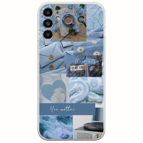 Aesthetic Blue Samsung Galaxy A13 5G Flexible TPU (Διάφανη Σιλικόνη)