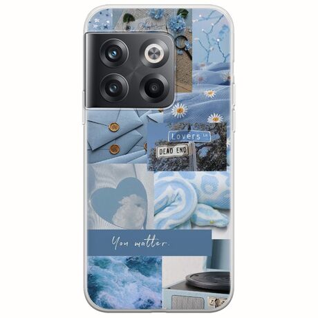 Aesthetic Blue OnePlus 10T 5G Flexible TPU (Διάφανη Σιλικόνη)