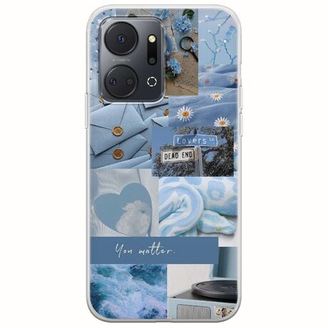 Aesthetic Blue Honor X7a Flexible TPU (Διάφανη Σιλικόνη)