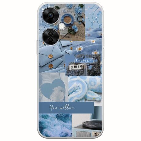 Aesthetic Blue OnePlus Nord CE 3 Lite 5G Flexible TPU (Διάφανη Σιλικόνη)