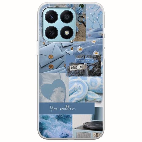 Aesthetic Blue Honor X8a Flexible TPU (Διάφανη Σιλικόνη)