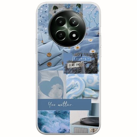 Aesthetic Blue Realme 12 5G Flexible TPU (Διάφανη Σιλικόνη)