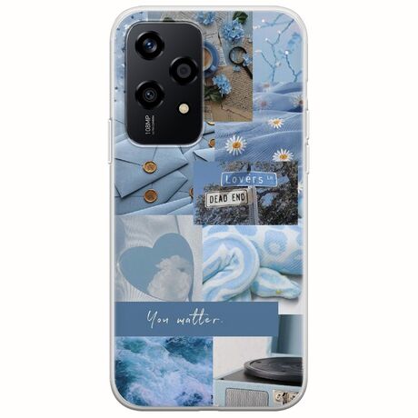 Aesthetic Blue Honor 200 Lite 5G Flexible TPU (Διάφανη Σιλικόνη)