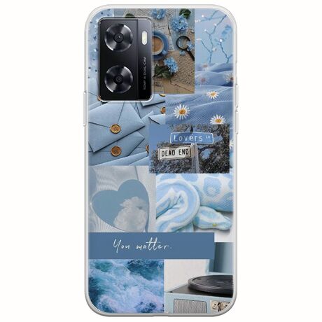 Aesthetic Blue OnePlus Nord N20 SE Flexible TPU (Διάφανη Σιλικόνη)