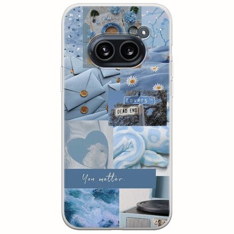 Aesthetic Blue Nothing Phone (2a) 5G Flexible TPU (Διάφανη Σιλικόνη)