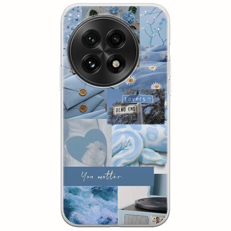 Aesthetic Blue OnePlus 13 5G Flexible TPU (Διάφανη Σιλικόνη)