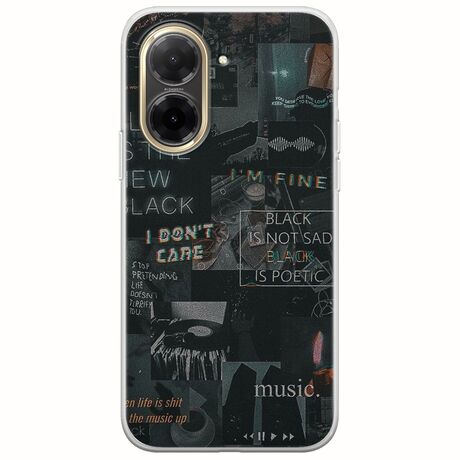 Aesthetic Black Xiaomi Redmi A5 4G Flexible TPU (Διάφανη Σιλικόνη)