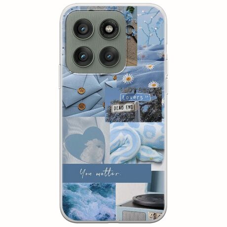 Aesthetic Blue Motorola Edge 60 Fusion 5G Flexible TPU (Διάφανη Σιλικόνη)