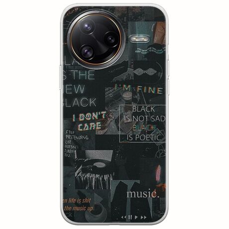 Aesthetic Black Xiaomi Poco F7 Ultra 5G Flexible TPU (Διάφανη Σιλικόνη)