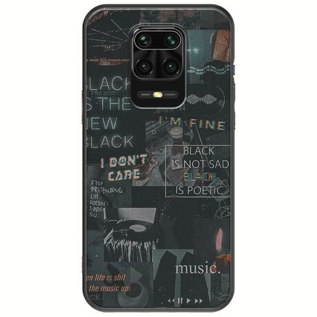 Aesthetic Black Xiaomi Redmi Note 9S / 9 Pro / 9 Pro Max Black TPU (Μαύρη Σιλικόνη)