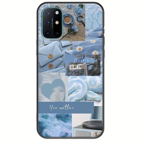 Aesthetic Blue OnePlus 8T Black TPU (Μαύρη Σιλικόνη)