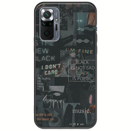 Aesthetic Black Xiaomi Redmi Note 10 Pro / 10 Pro Max Black TPU (Μαύρη Σιλικόνη)