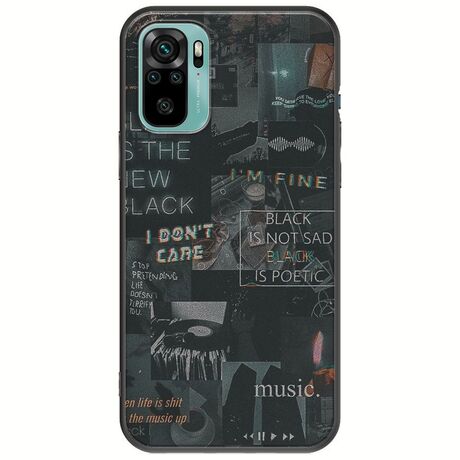 Aesthetic Black Xiaomi Redmi Note 10 / 10s Black TPU (Μαύρη Σιλικόνη)