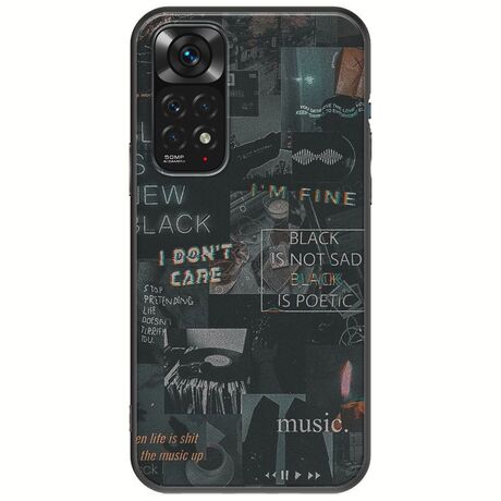 Aesthetic Black Xiaomi Redmi Note 11 / 11s Black TPU (Μαύρη Σιλικόνη)