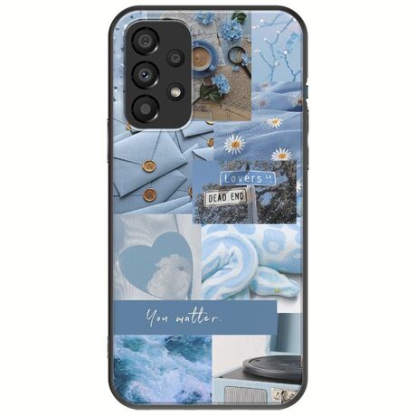 Aesthetic Blue Samsung Galaxy A33 5G Black TPU (Μαύρη Σιλικόνη)