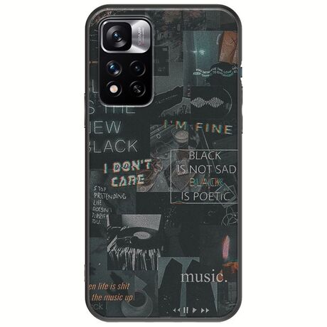 Aesthetic Black Xiaomi Redmi Note 11 Pro Plus 5G Black TPU (Μαύρη Σιλικόνη)