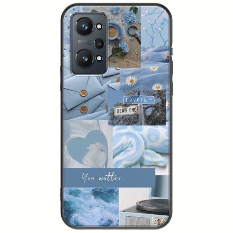 Aesthetic Blue Realme GT 2 5G Black TPU (Μαύρη Σιλικόνη)