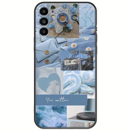 Aesthetic Blue Samsung Galaxy A13 5G Black TPU (Μαύρη Σιλικόνη)
