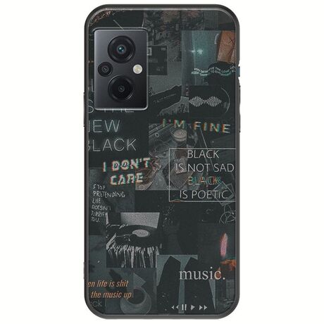 Aesthetic Black Xiaomi Poco M5 Black TPU (Μαύρη Σιλικόνη)