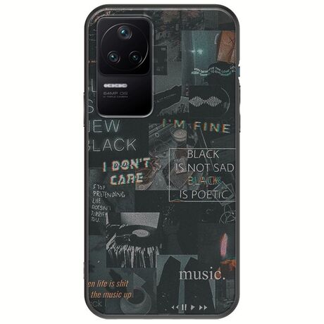 Aesthetic Black Xiaomi Poco F4 5G Black TPU (Μαύρη Σιλικόνη)