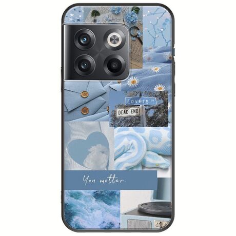 Aesthetic Blue OnePlus 10T 5G Black TPU (Μαύρη Σιλικόνη)
