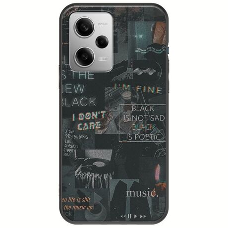 Aesthetic Black Xiaomi Redmi Note 12 Pro Plus 5G Black TPU (Μαύρη Σιλικόνη)
