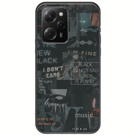 Aesthetic Black Xiaomi Poco X5 Pro 5G Black TPU (Μαύρη Σιλικόνη)
