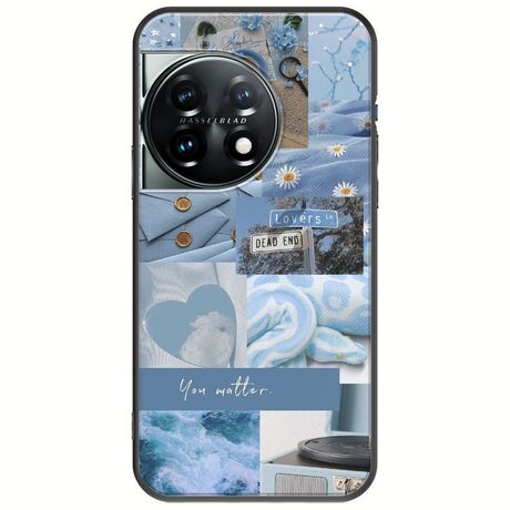 Aesthetic Blue OnePlus 11 5G Black TPU (Μαύρη Σιλικόνη)