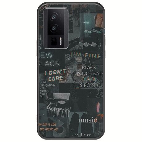 Aesthetic Black Xiaomi Poco F5 Pro 5G Black TPU (Μαύρη Σιλικόνη)