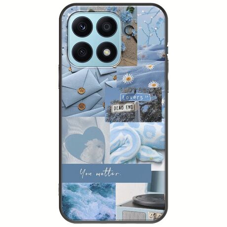 Aesthetic Blue Honor X8a Black TPU (Μαύρη Σιλικόνη)