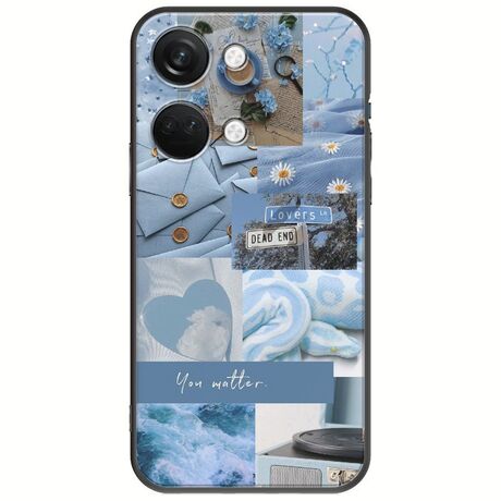 Aesthetic Blue OnePlus Nord 3 5G Black TPU (Μαύρη Σιλικόνη)