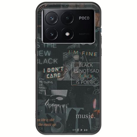 Aesthetic Black Xiaomi Poco X6 Pro 5G Black TPU (Μαύρη Σιλικόνη)